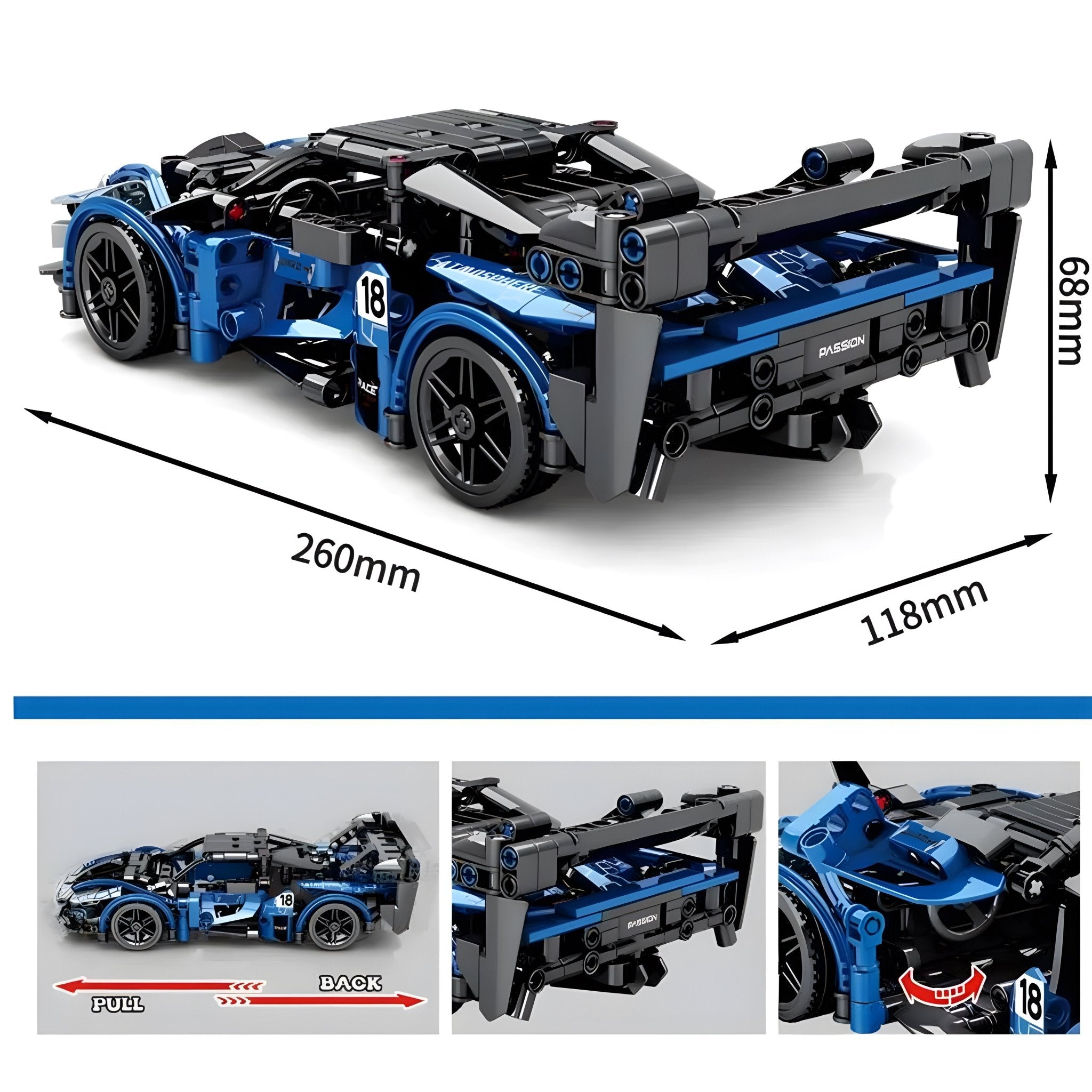 Ayrton's Hypercar | 490pcs - BRICKS LAB