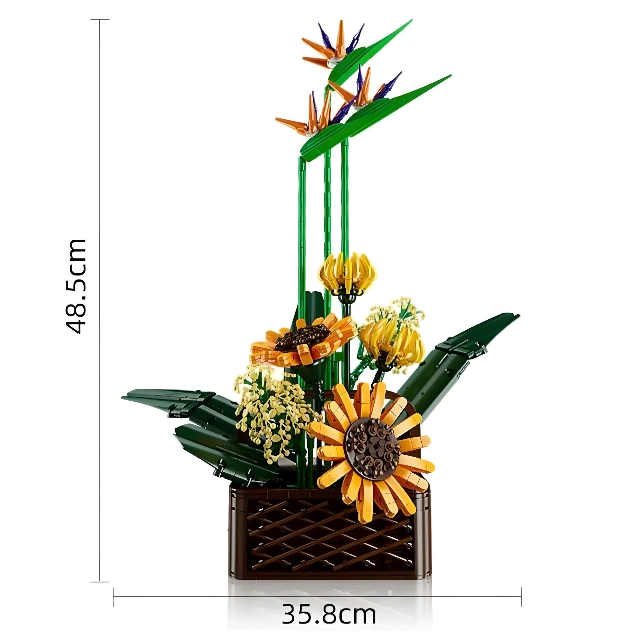BIRD OF PARADISE & SUNFLOWERS | 1612PCS - BRICKS LAB