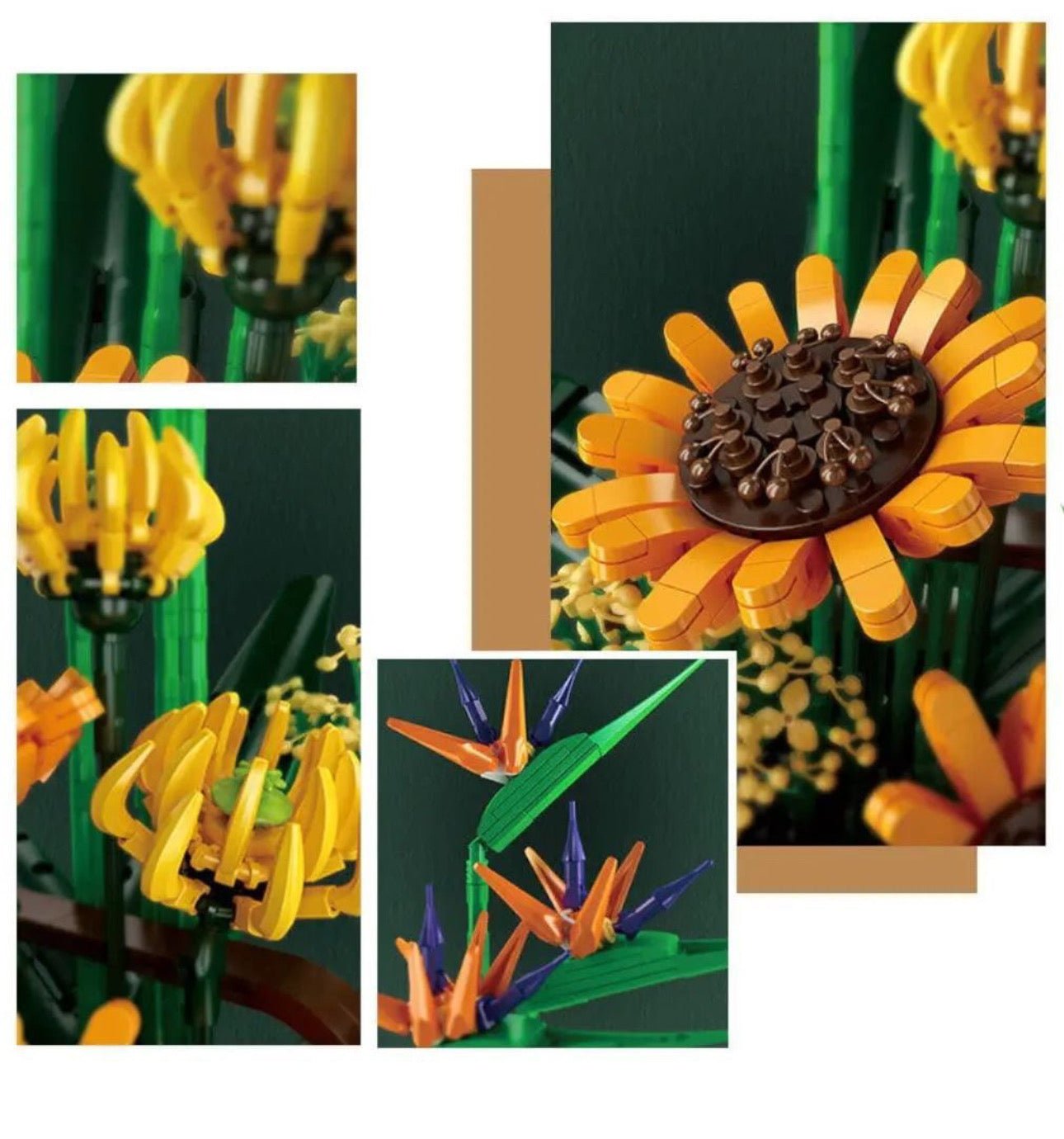 BIRD OF PARADISE & SUNFLOWERS | 1612PCS - BRICKS LAB