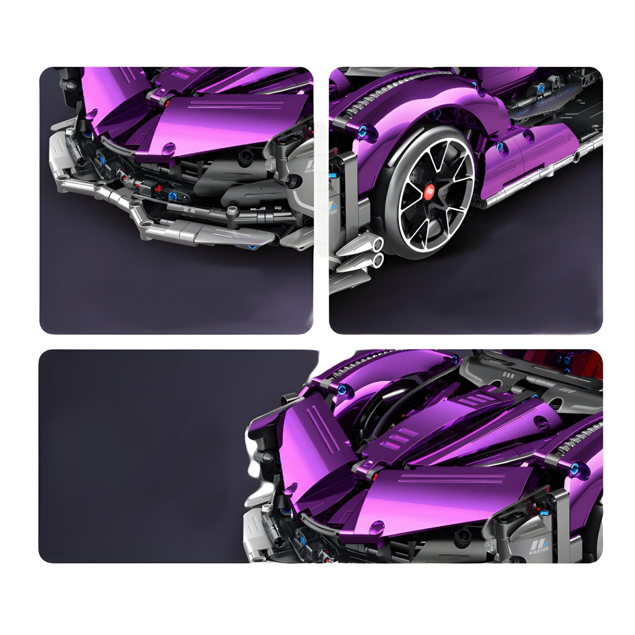 Chrome Edition Drifting Hypercar | 2444pcs - BRICKS LAB