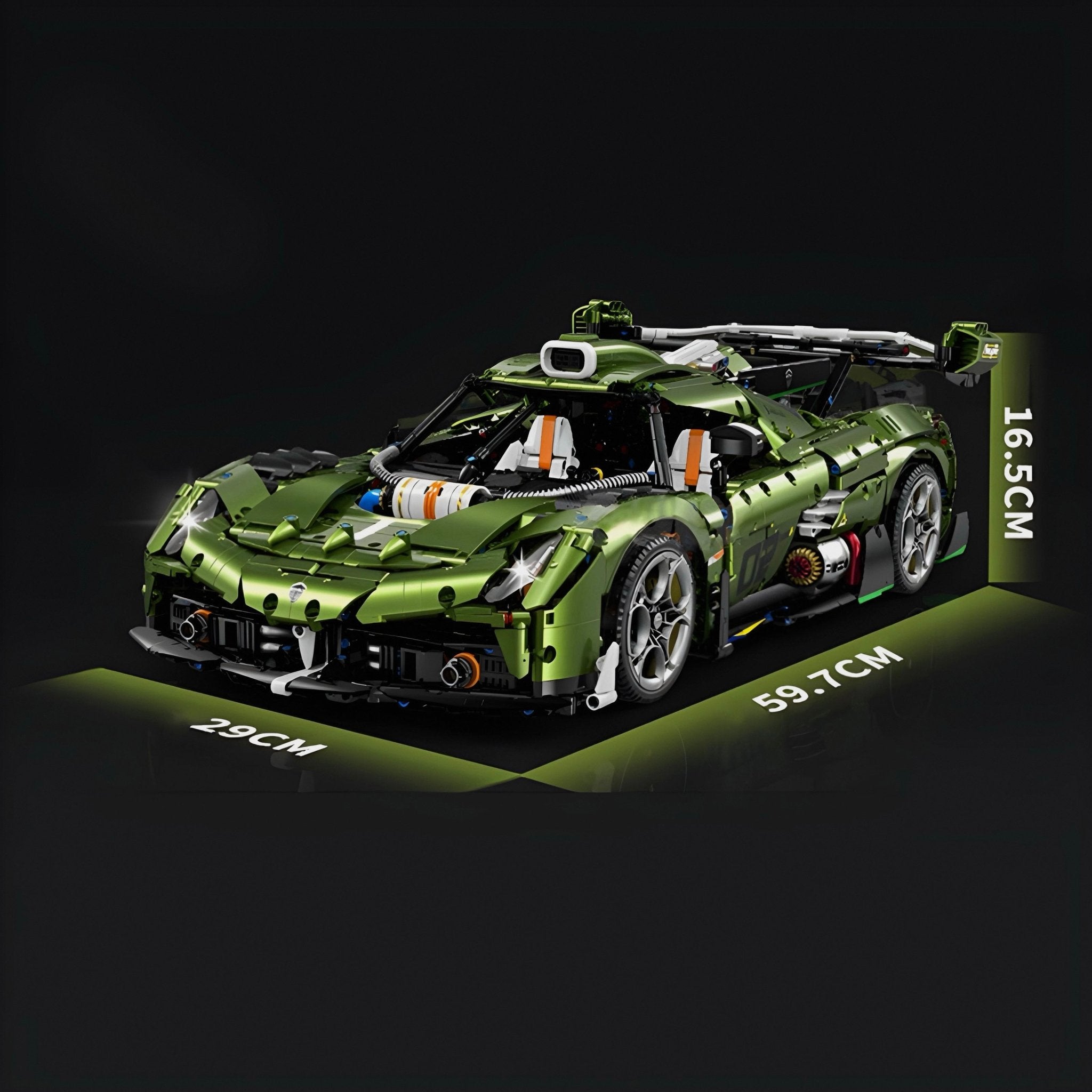 Chrome Edition Swedish Hypercar | 3840pcs - BRICKS LAB