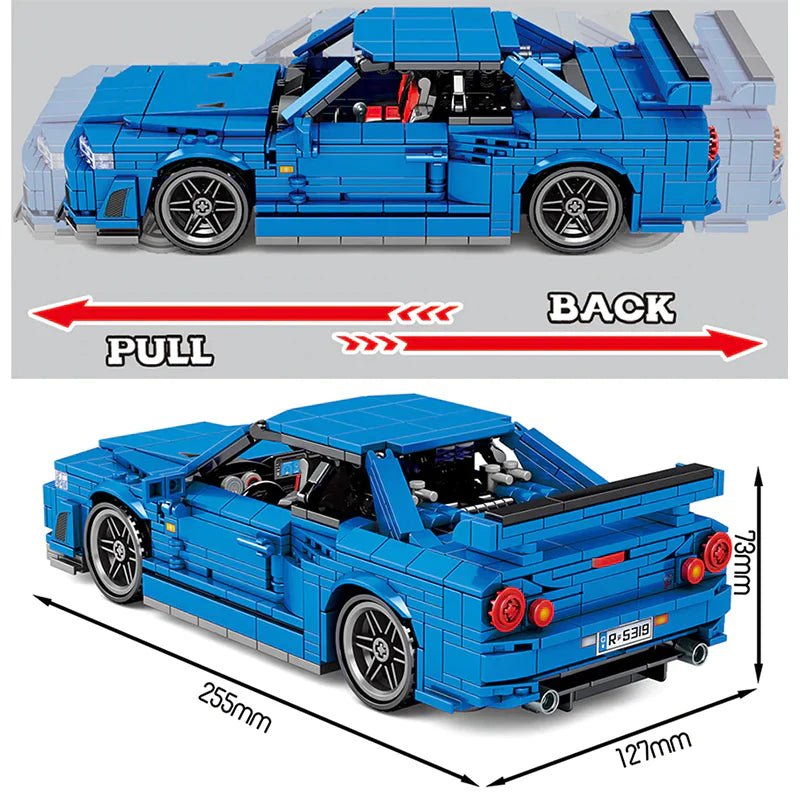Godzilla R34 GT - R | 833pcs - BRICKS LAB