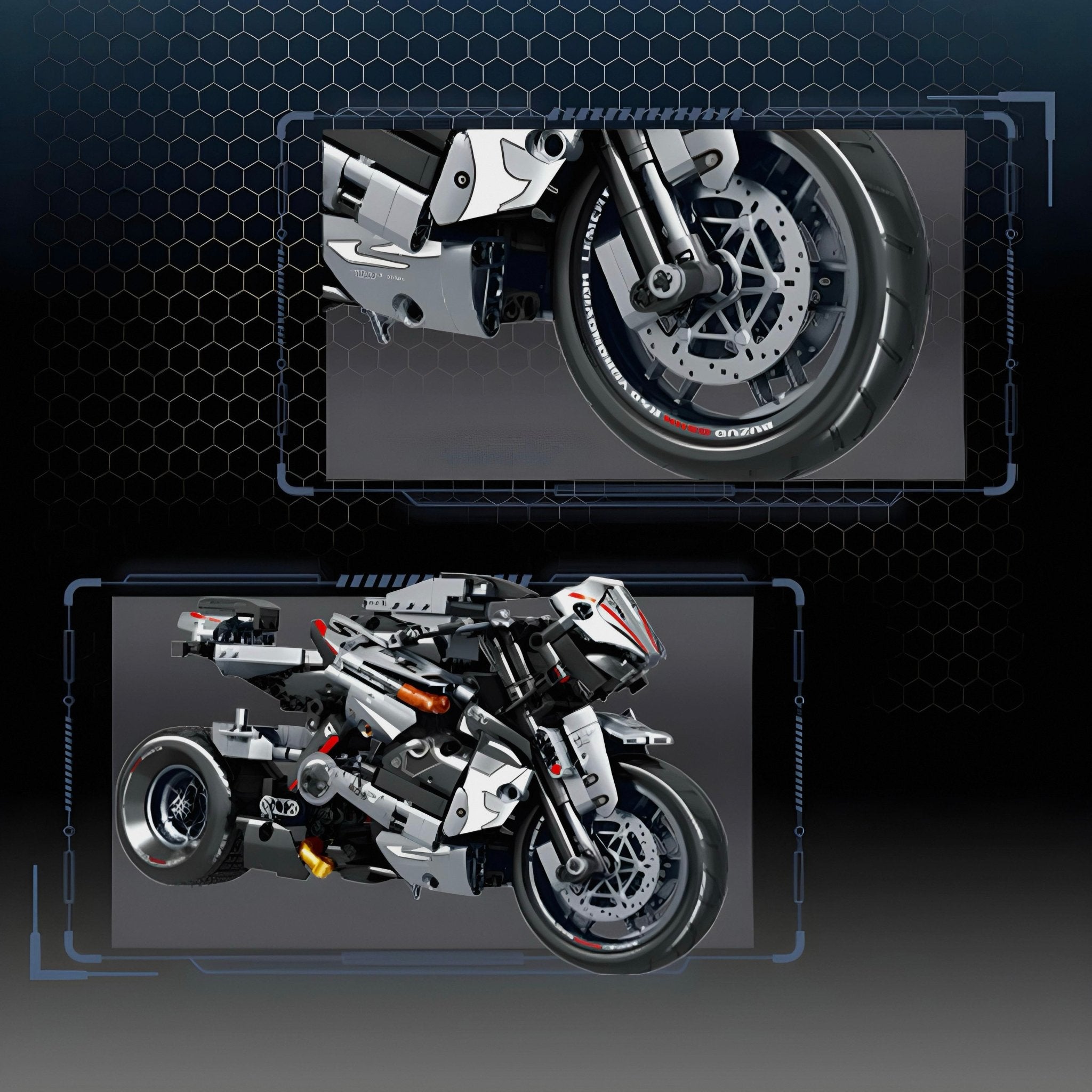 JAPANESE MOTORBIKE | 842PCS - BRICKS LAB
