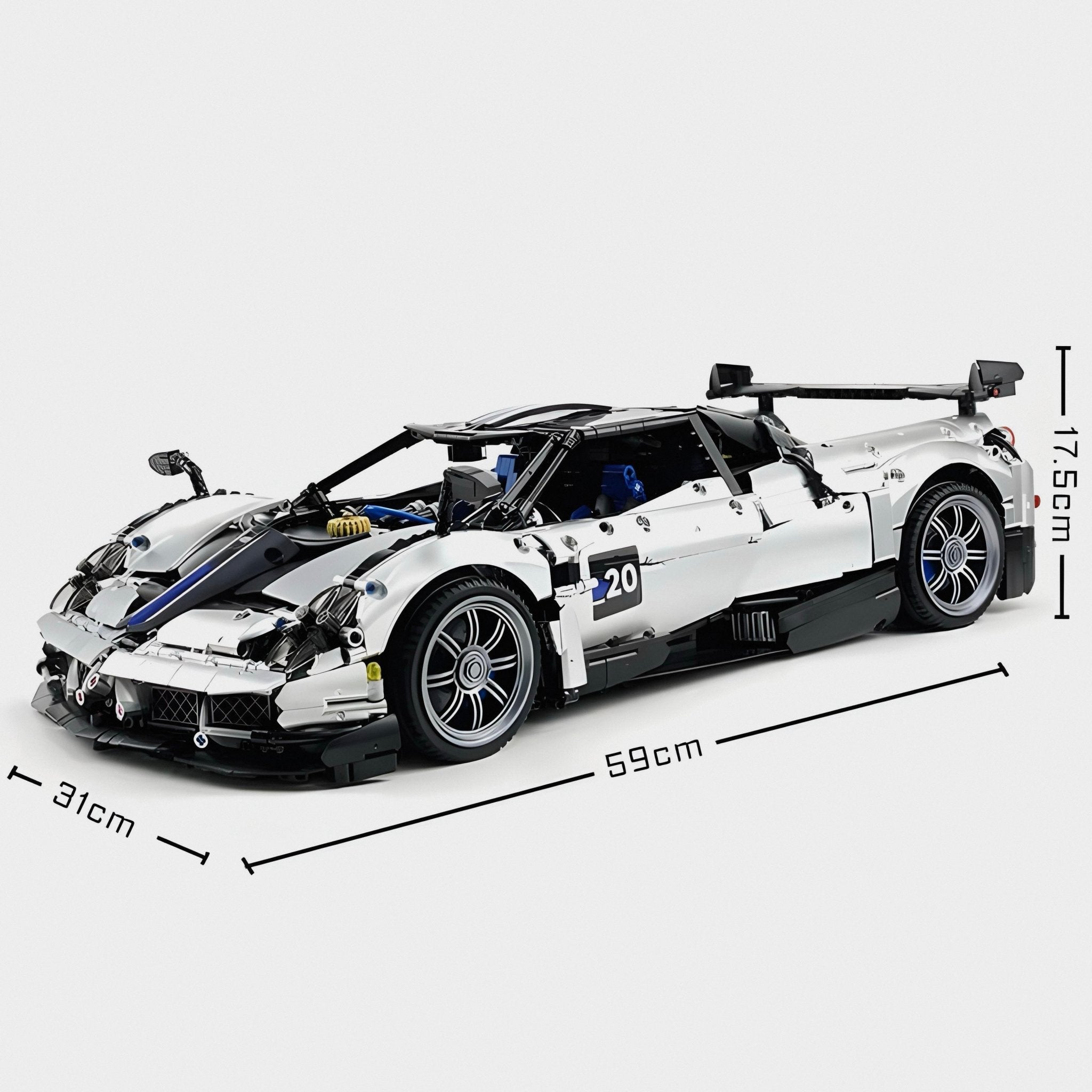 Limited Edition Metallic Huayra BC | 4710pcs - BRICKS LAB