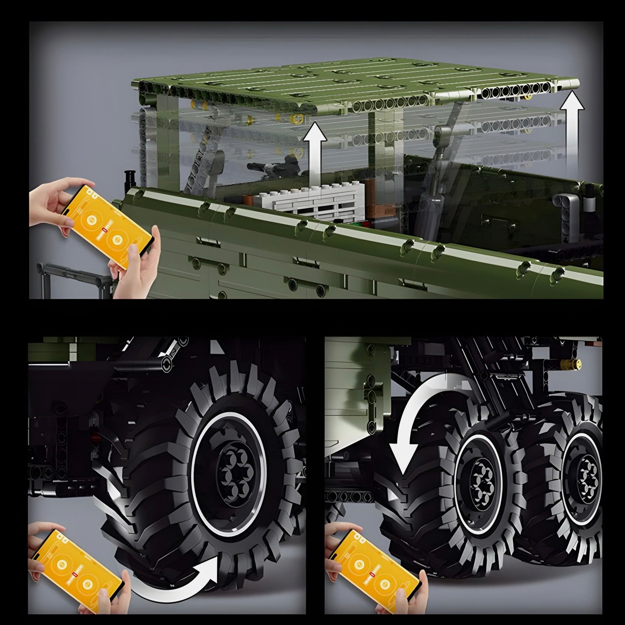 REMOTE CONTROLLED 6 WHEELED UNIMOG | 6690PCS - BRICKS LAB