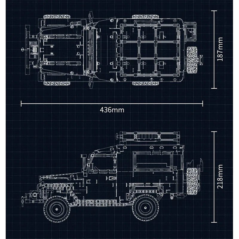 Remote Controlled FJ40 Land Cruiser | 2101pcs - BRICKS LAB