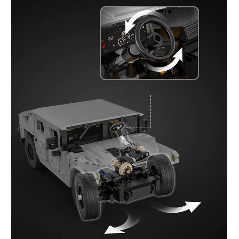 REMOTE CONTROLLED H1 HUMVEE | 1382PCS - BRICKS LAB