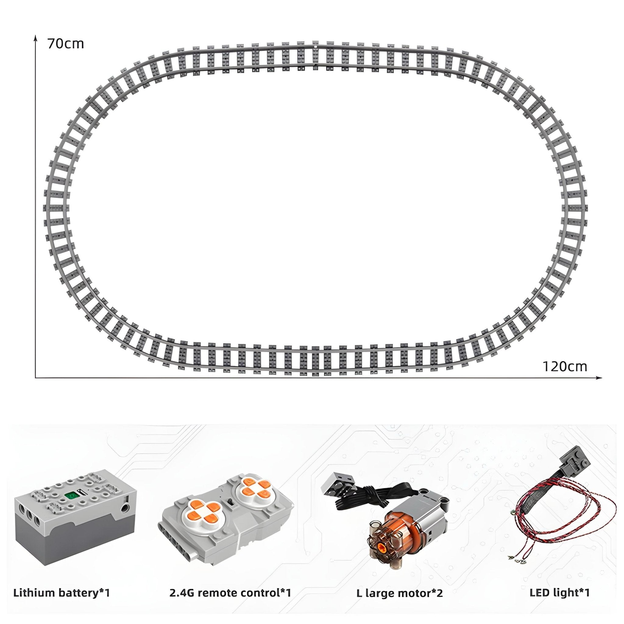REMOTE CONTROLLED STEAM TRAIN | 1552PCS - BRICKS LAB