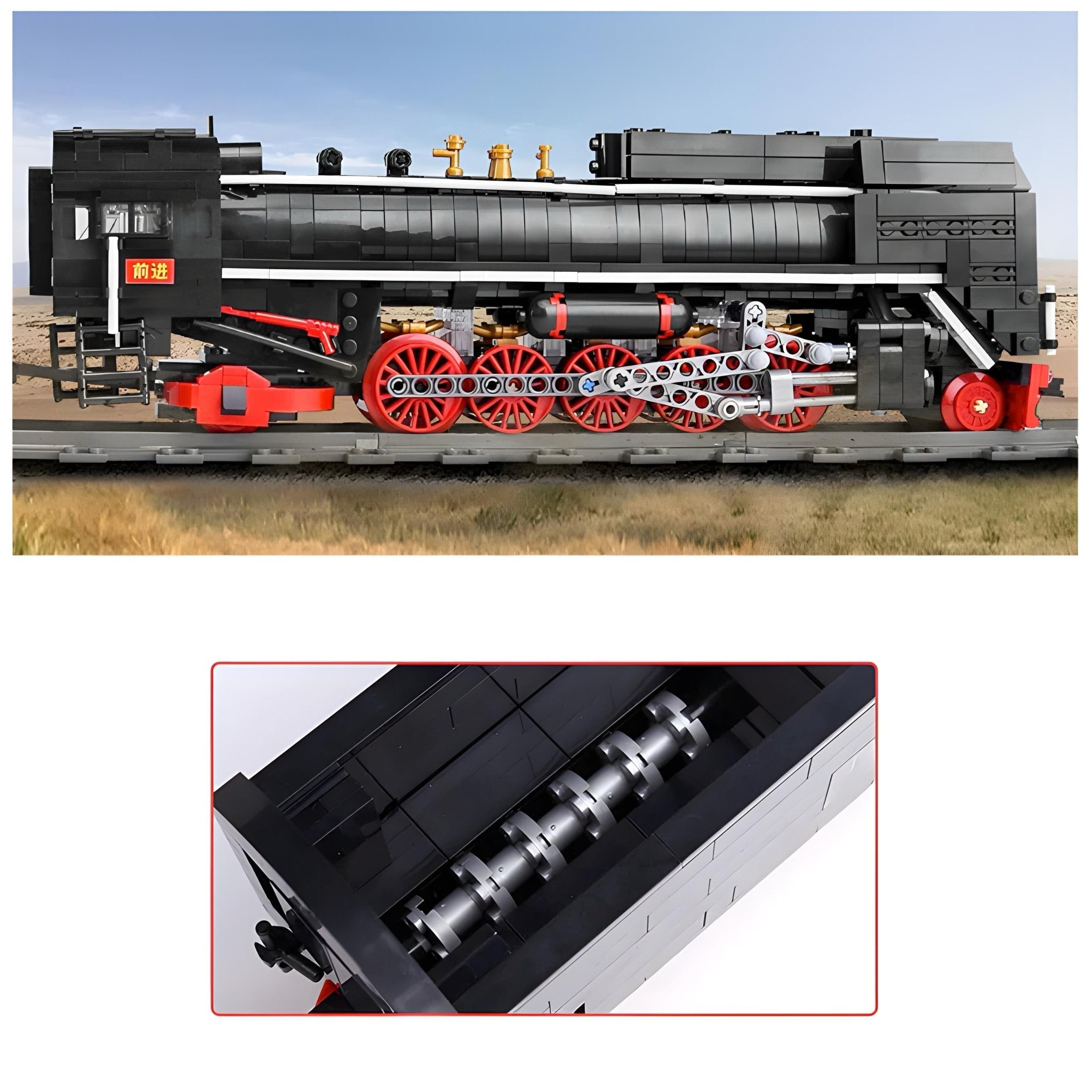 REMOTE CONTROLLED STEAM TRAIN | 1552PCS - BRICKS LAB