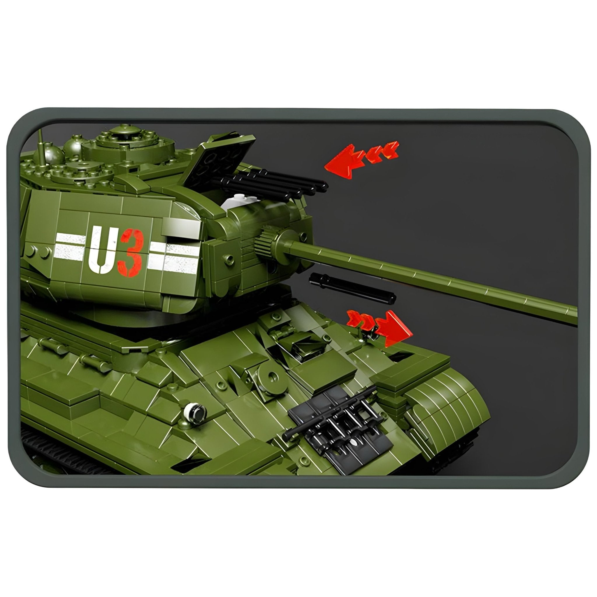 REMOTE CONTROLLED T34 TANK | 2052PCS - BRICKS LAB