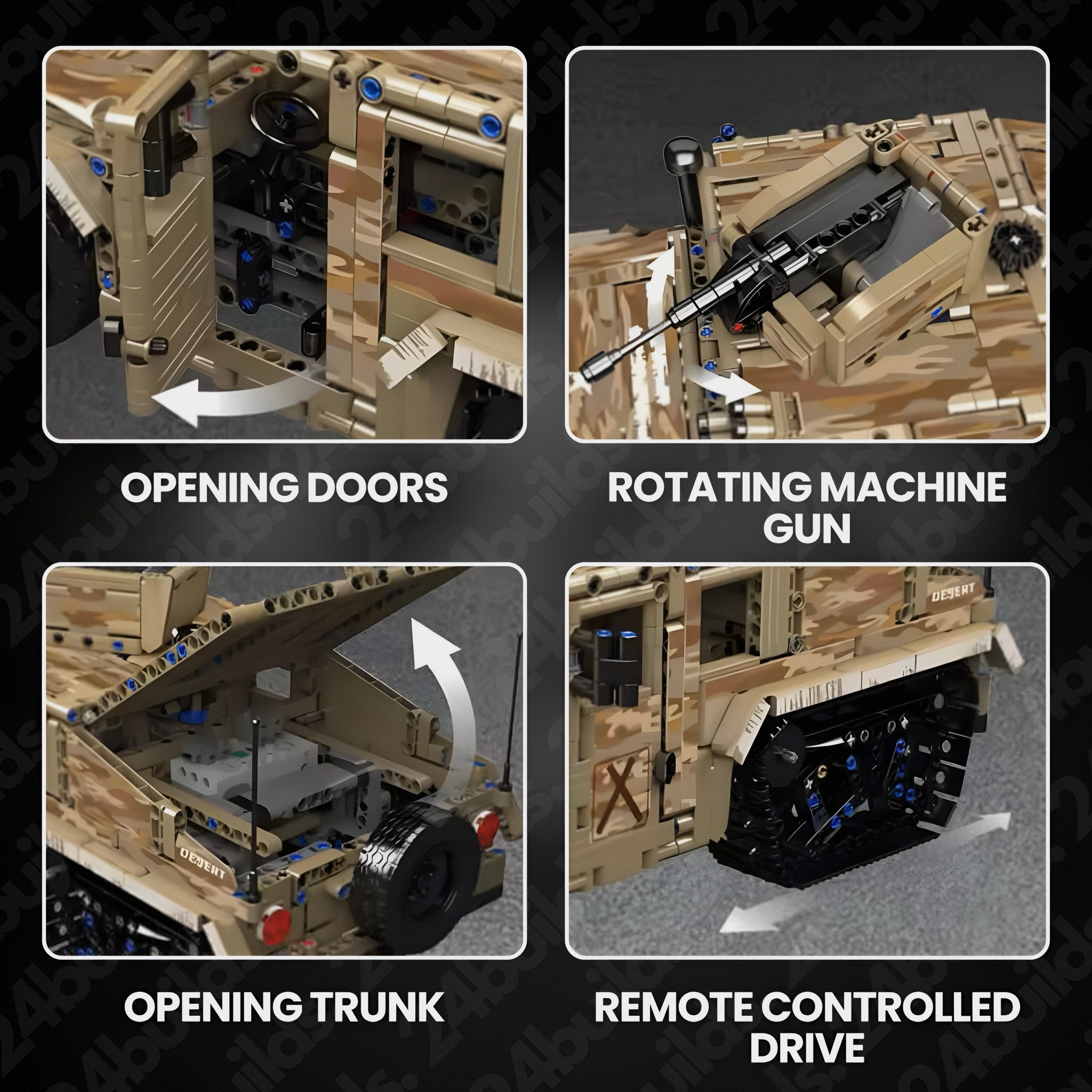 REMOTE CONTROLLED TRACKED OFF ROADER | 2094PCS - BRICKS LAB