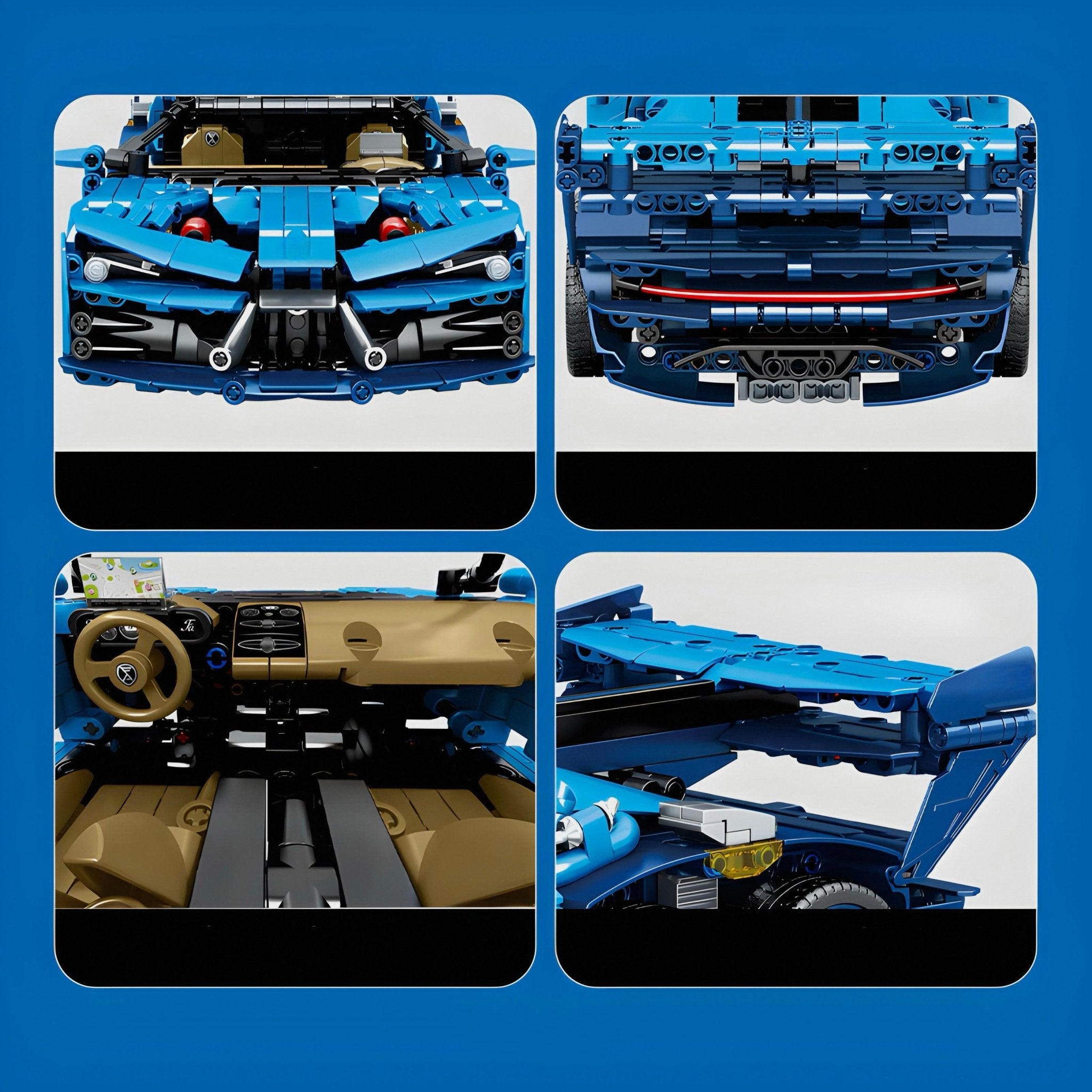 Six Wheeled Hypercar | 1556pcs - BRICKS LAB