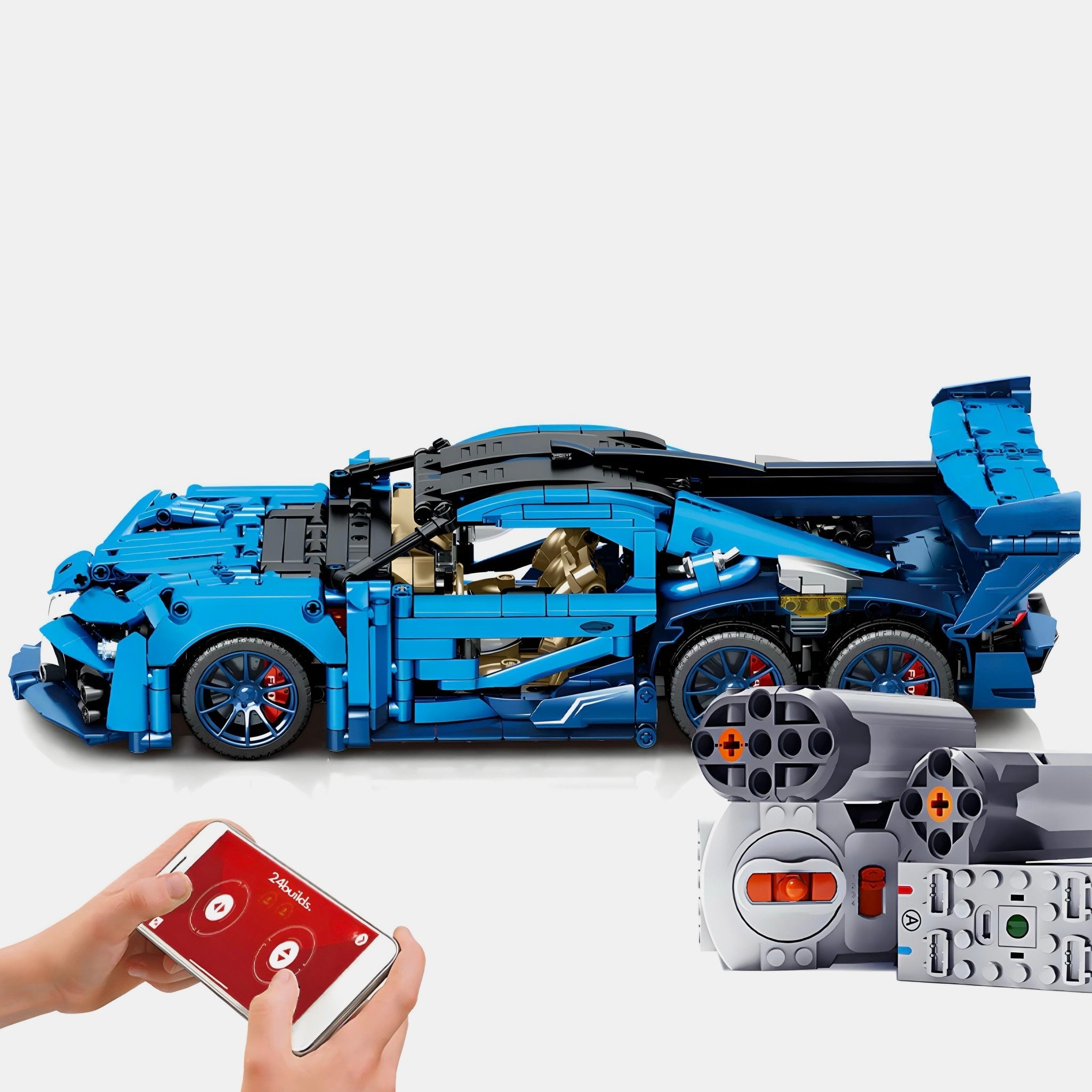 Six Wheeled Hypercar | 1556pcs - BRICKS LAB