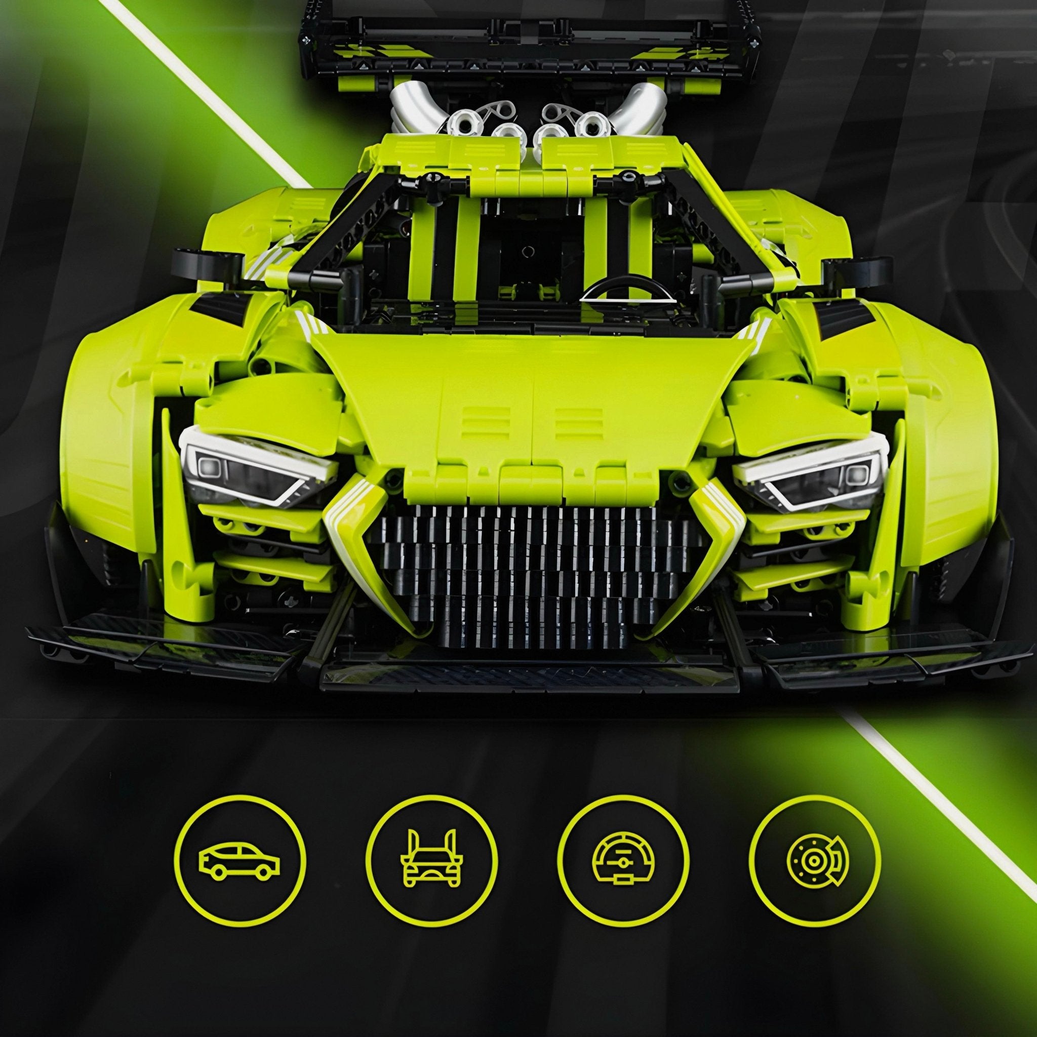The Ultimate R8 Widebody | 2640pcs - BRICKS LAB