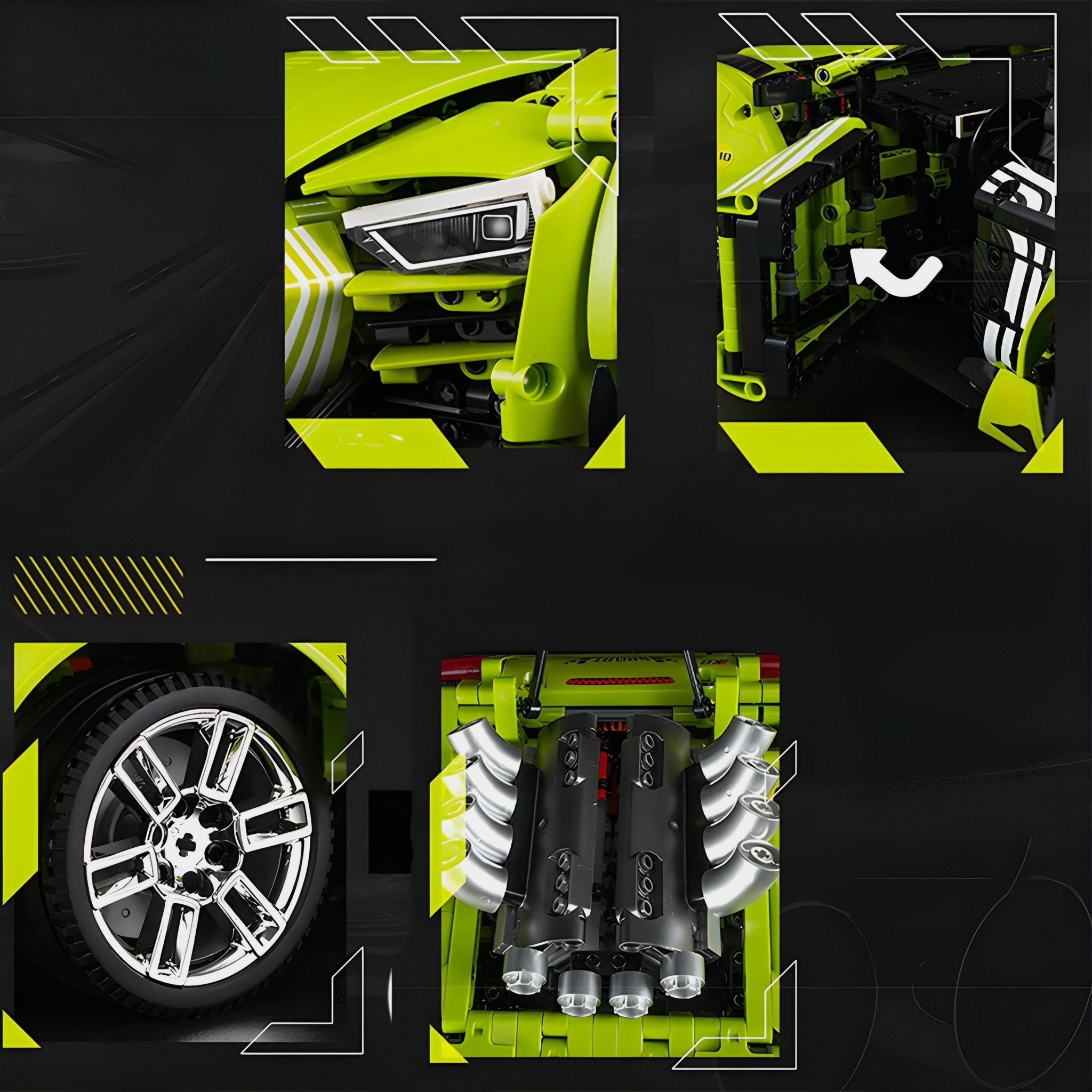 The Ultimate R8 Widebody | 2640pcs - BRICKS LAB